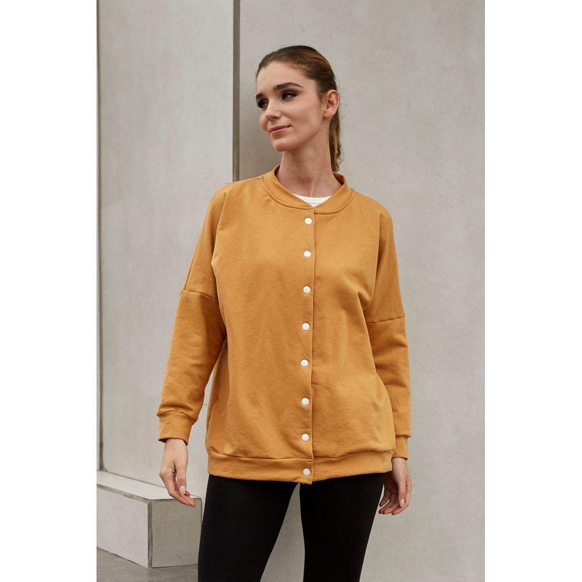 KONING - Polera Franela Oversized Mujer