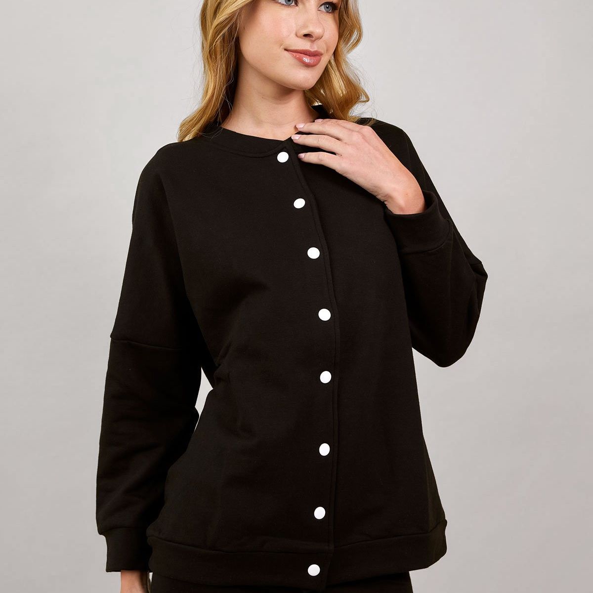 KONING - Polera Franela Oversized Mujer