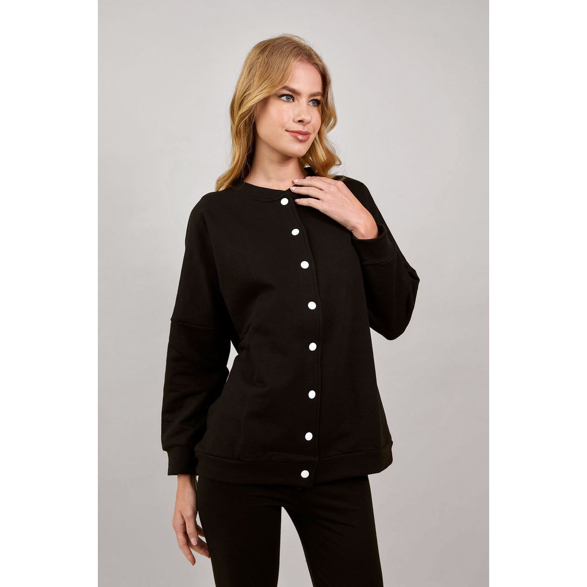 KONING - Polera Franela Oversized Mujer