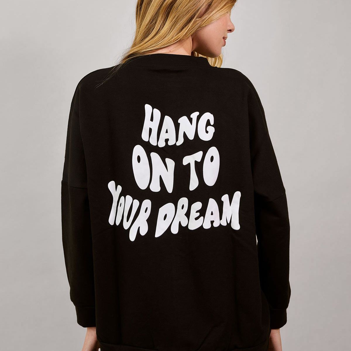 KONING - Polera Franela Oversized Mujer