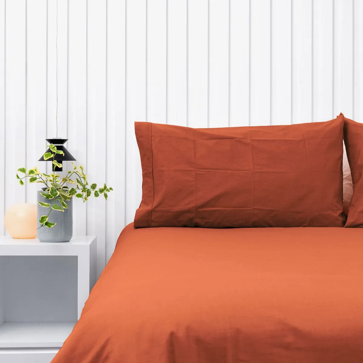 COBITEX HOME - Plumón Hipoalergénico + Funda Plumón Queen Ladrillo Cobitex 100% algodón.