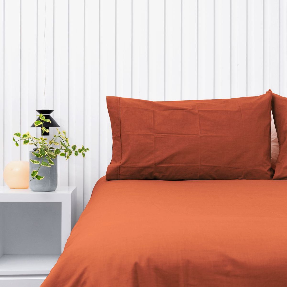 COBITEX HOME - Plumón Hipoalergénico + Funda Plumón 1.5 plazas Ladrillo Cobitex 100% algodón.