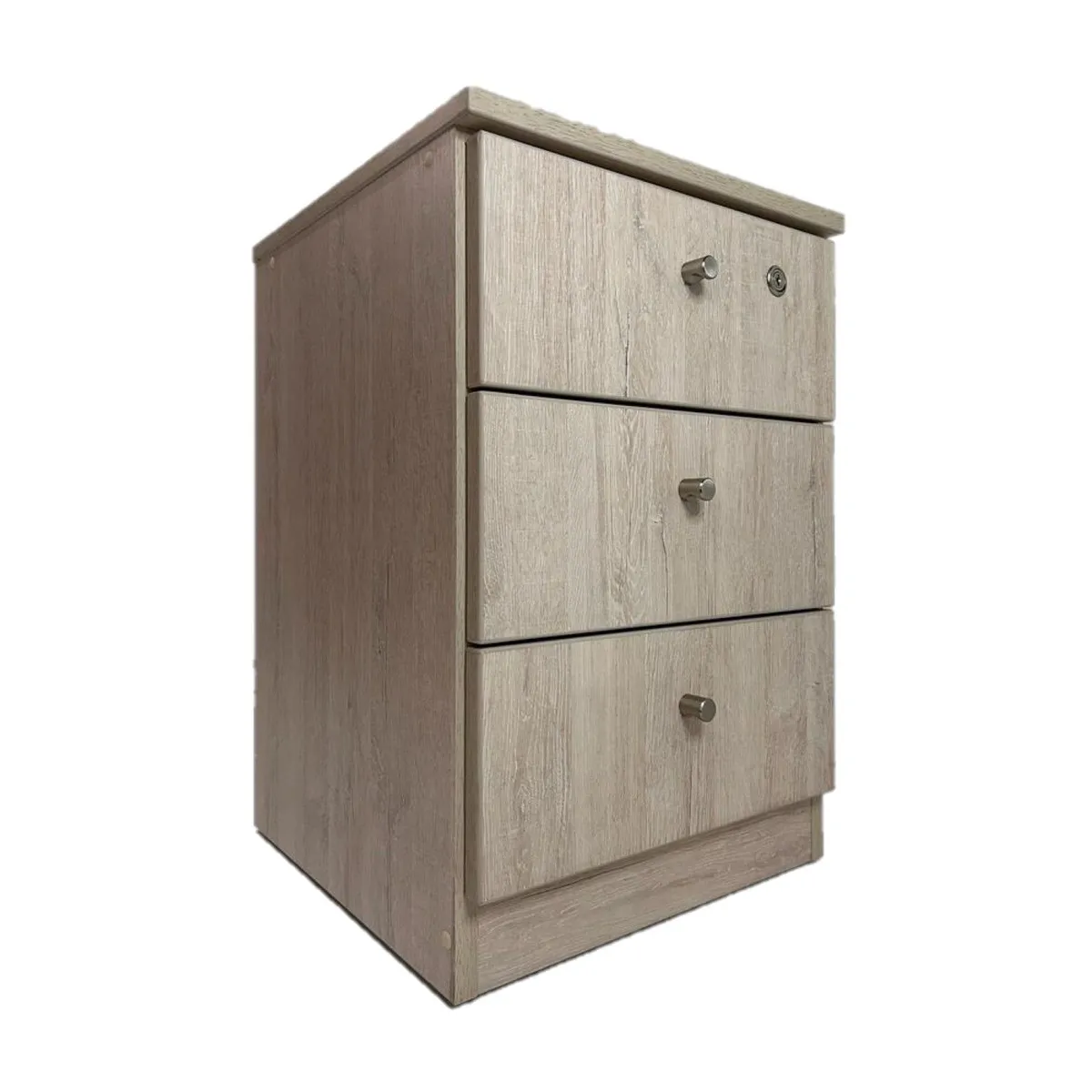 GENERICO - VELADOR DE 03 CAJONES COLOR CHANTILLY