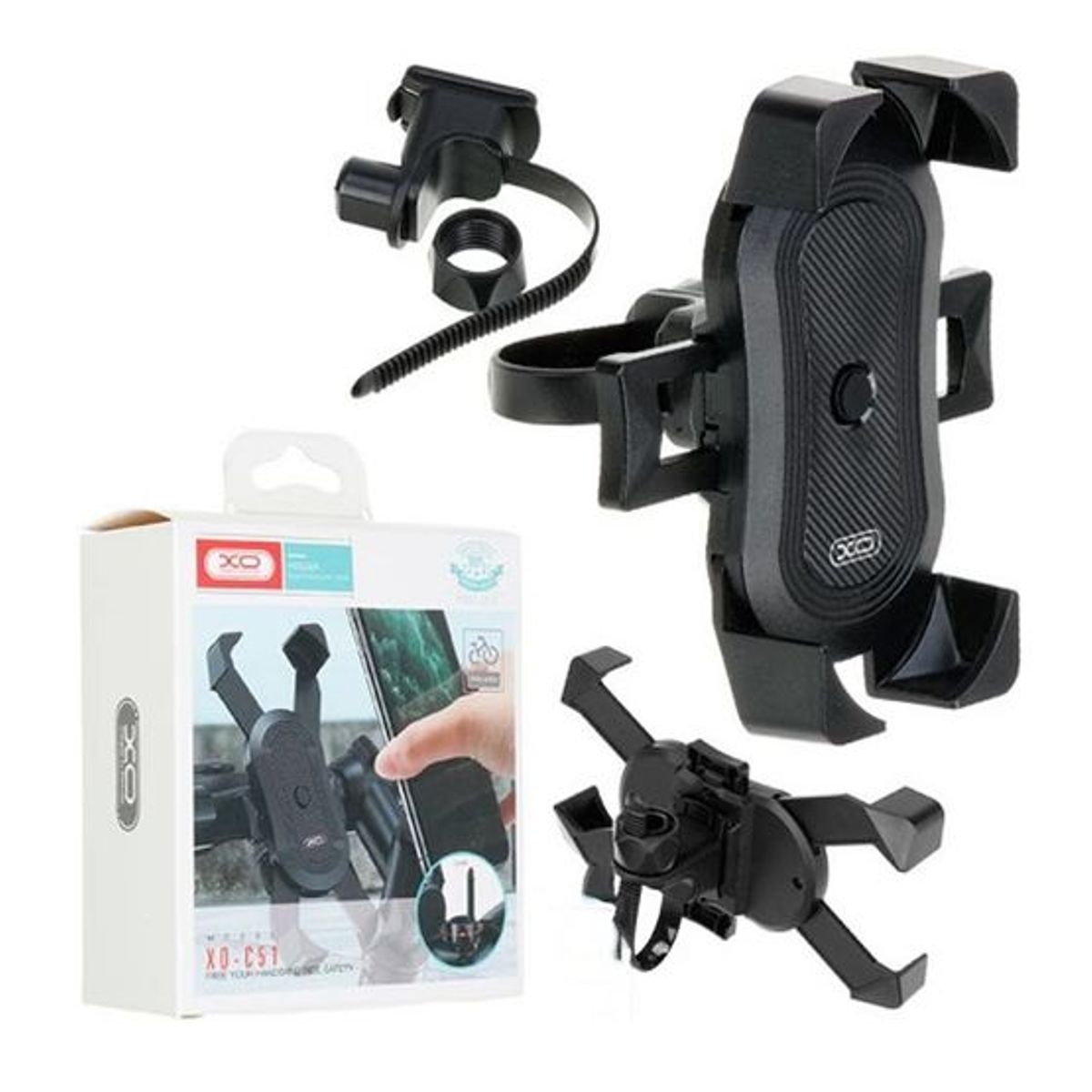 XO - Soporte De Celular Para Bicicleta XO-C51 Negro
