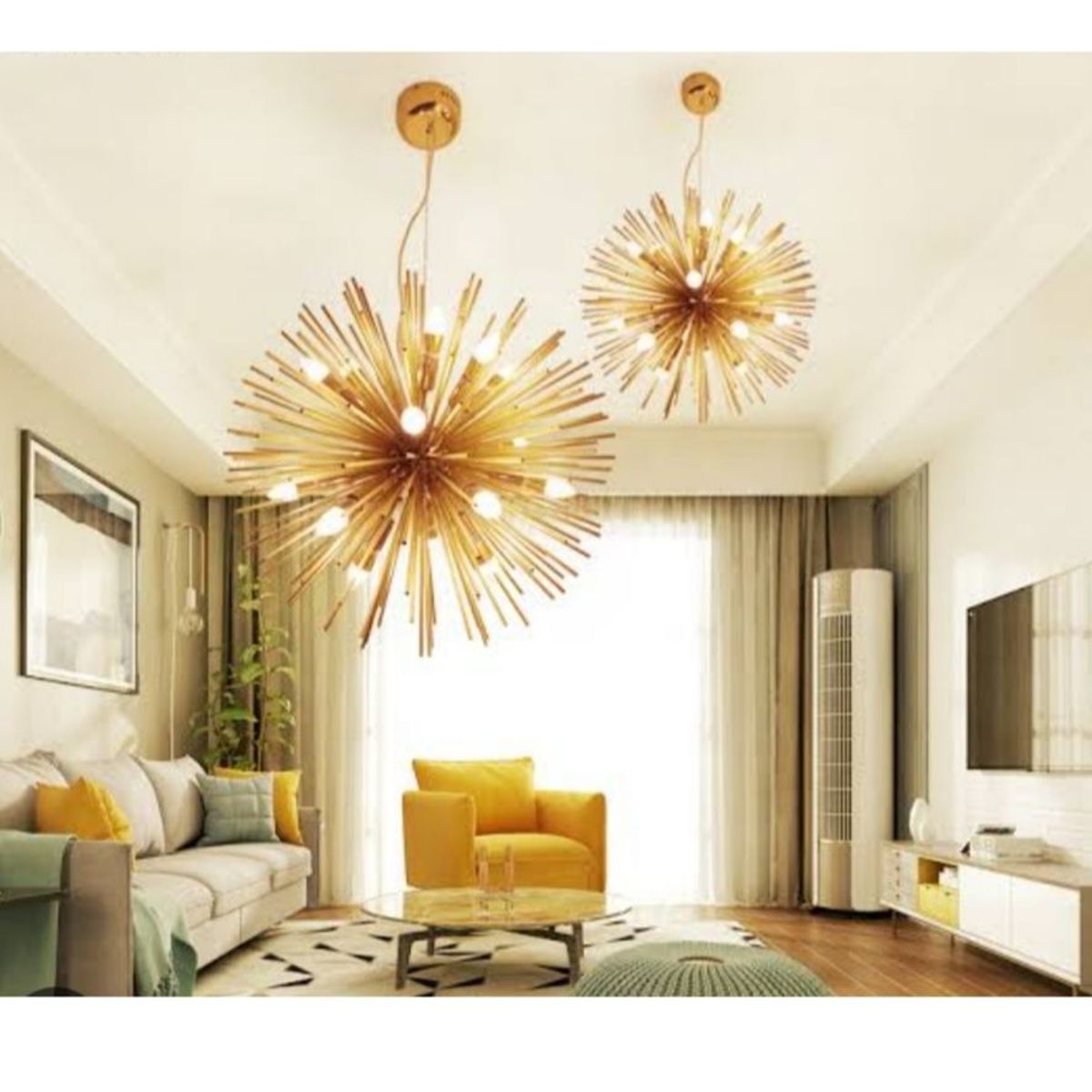 GENERICO - Lámpara Erizo 8 luces moderna