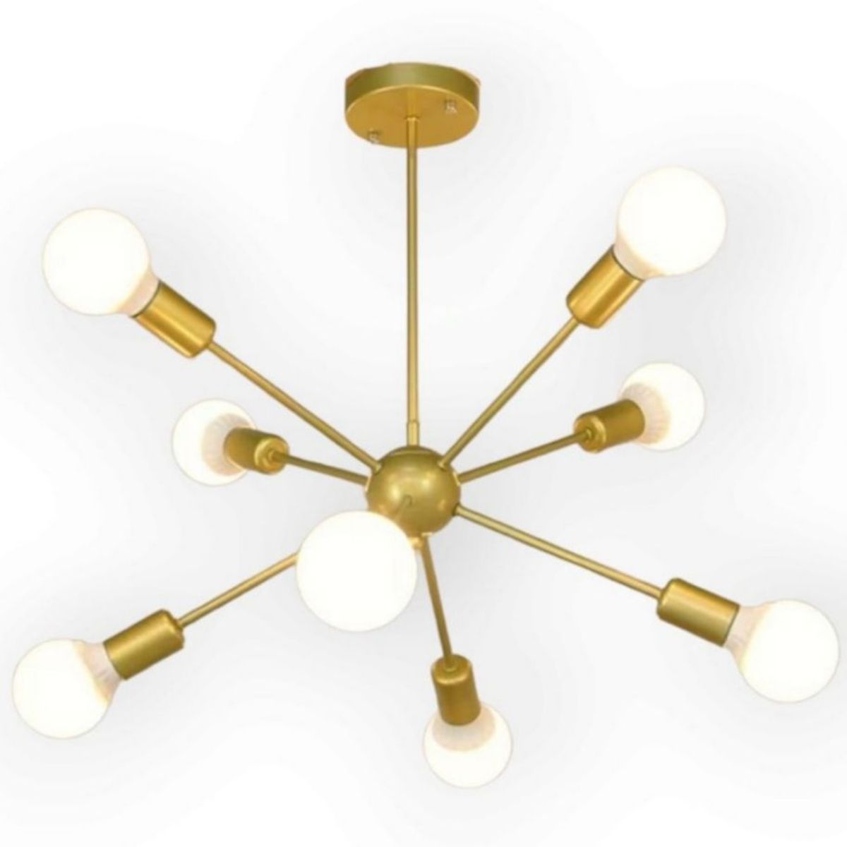 GENERICO - Lámpara Colgante Octopus Dorado luces INCLUYE Focos