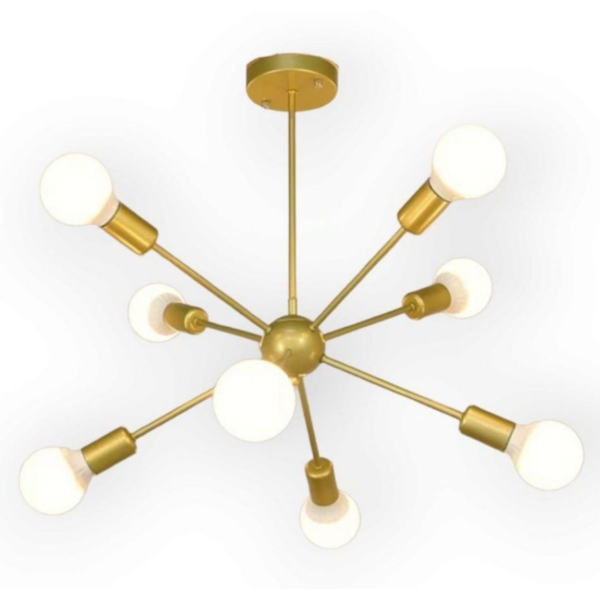 GENERICO - Lámpara Colgante Octopus Dorado luces INCLUYE Focos