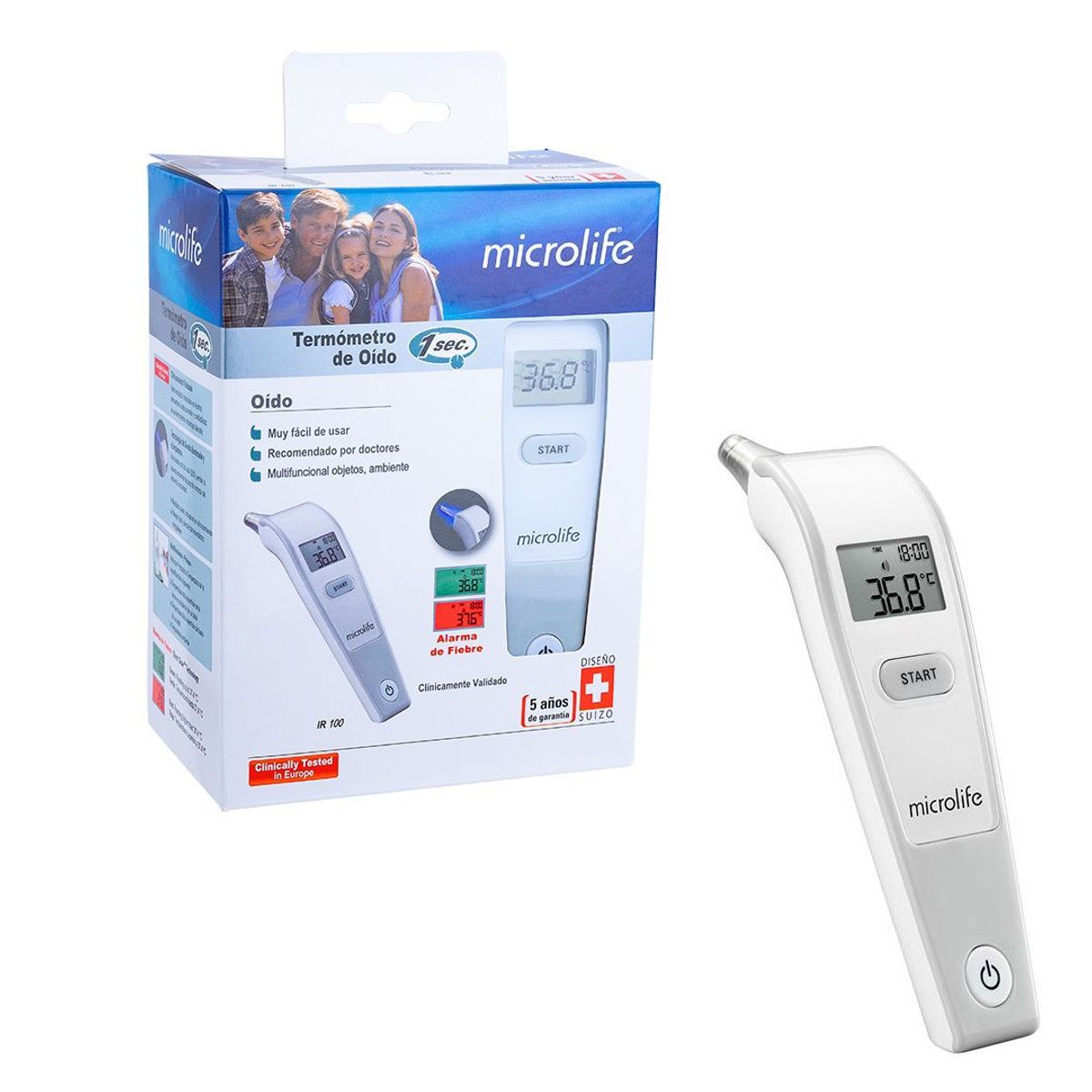 MICROLIFE - TERMOMETRO DE OIDO MICROLIFE IR100