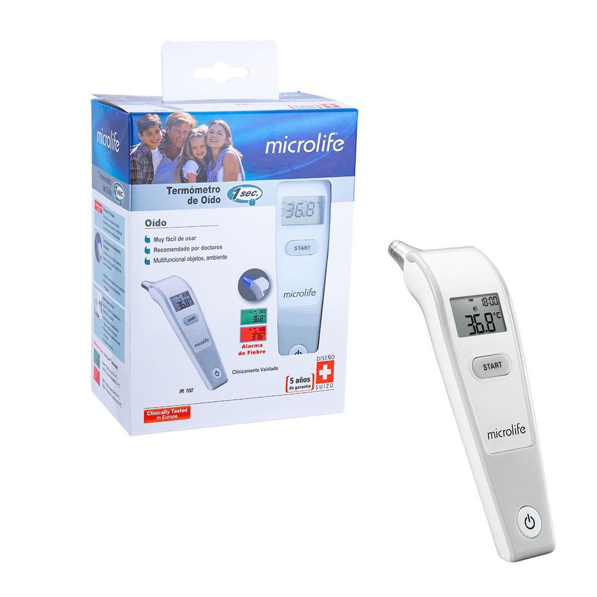 MICROLIFE - TERMOMETRO DE OIDO MICROLIFE IR100