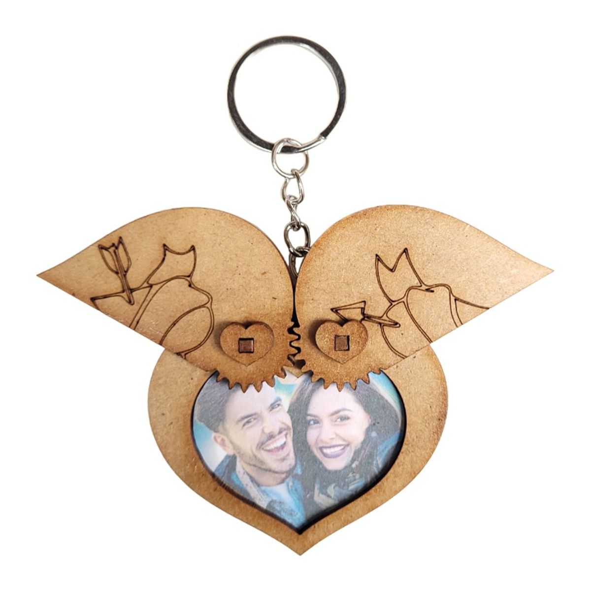 GENERICO - Llavero Corazón Porta-Foto