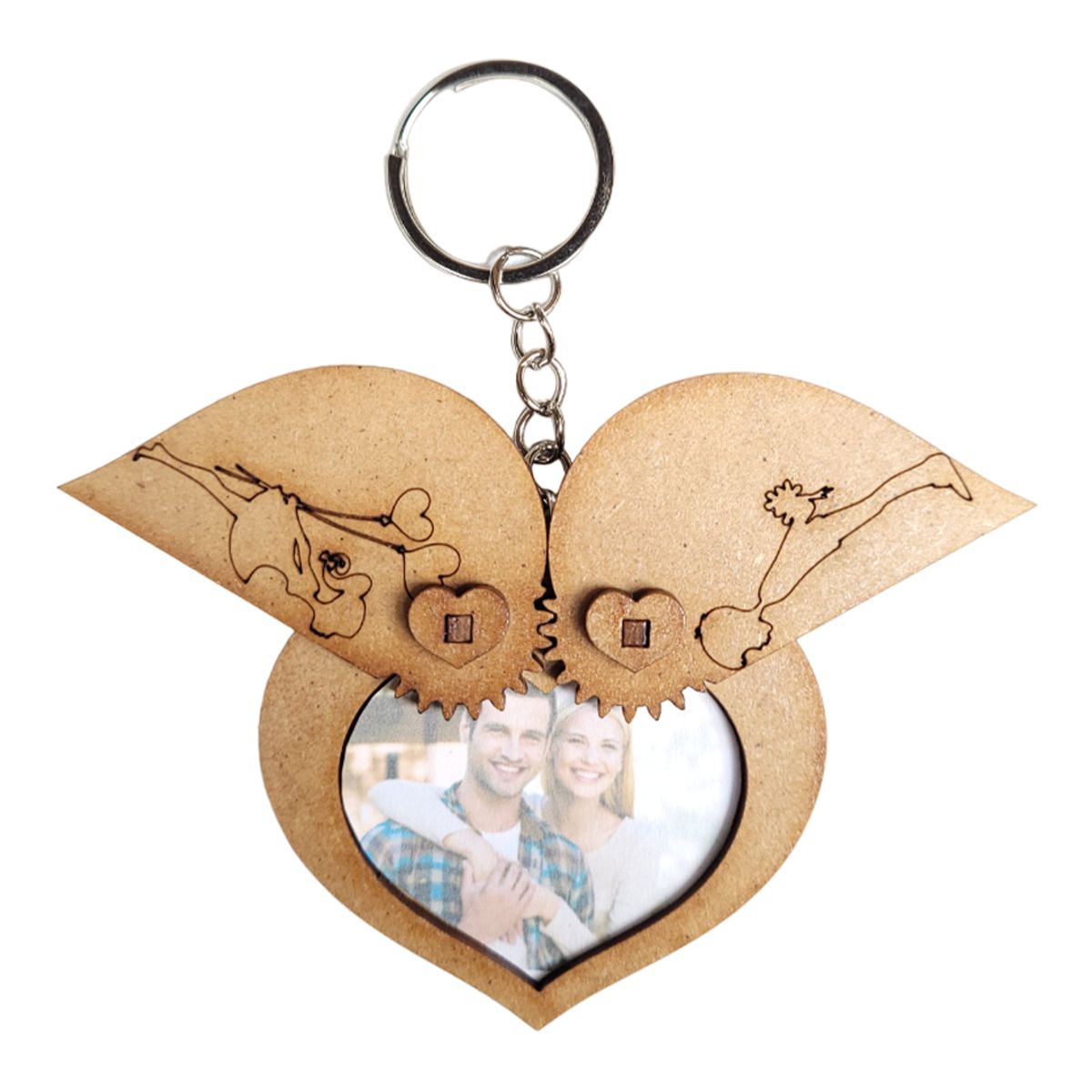 GENERICO - Llavero Corazón Porta-Foto