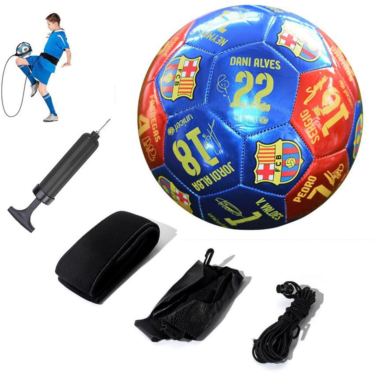 PUREPOWER - Pelota de Fútbol Soccer Set Con Cinturón de entrenamiento-4