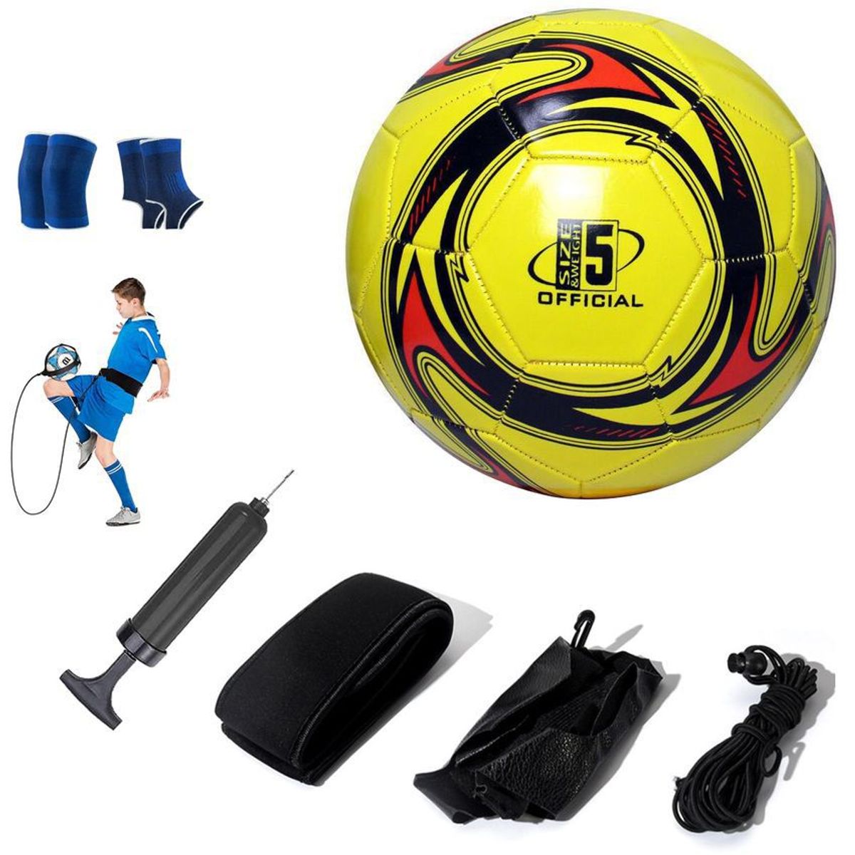 PUREPOWER - Pelota de Fútbol Soccer Set Con Cinturón de entrenamiento-4