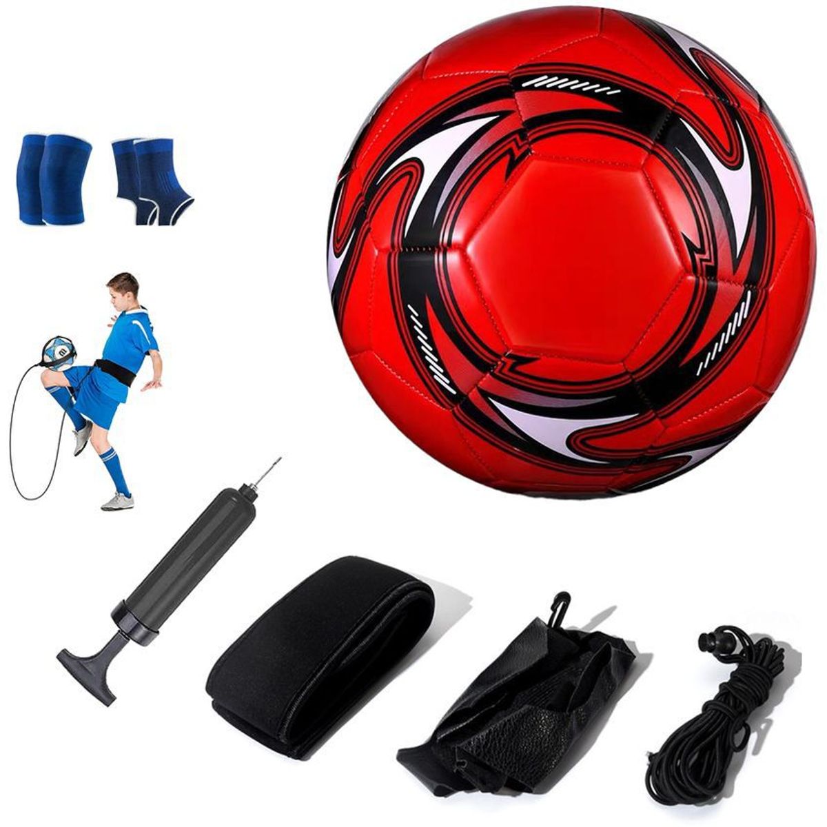 PUREPOWER - Pelota de Fútbol Soccer Set Con Cinturón de entrenamiento-4