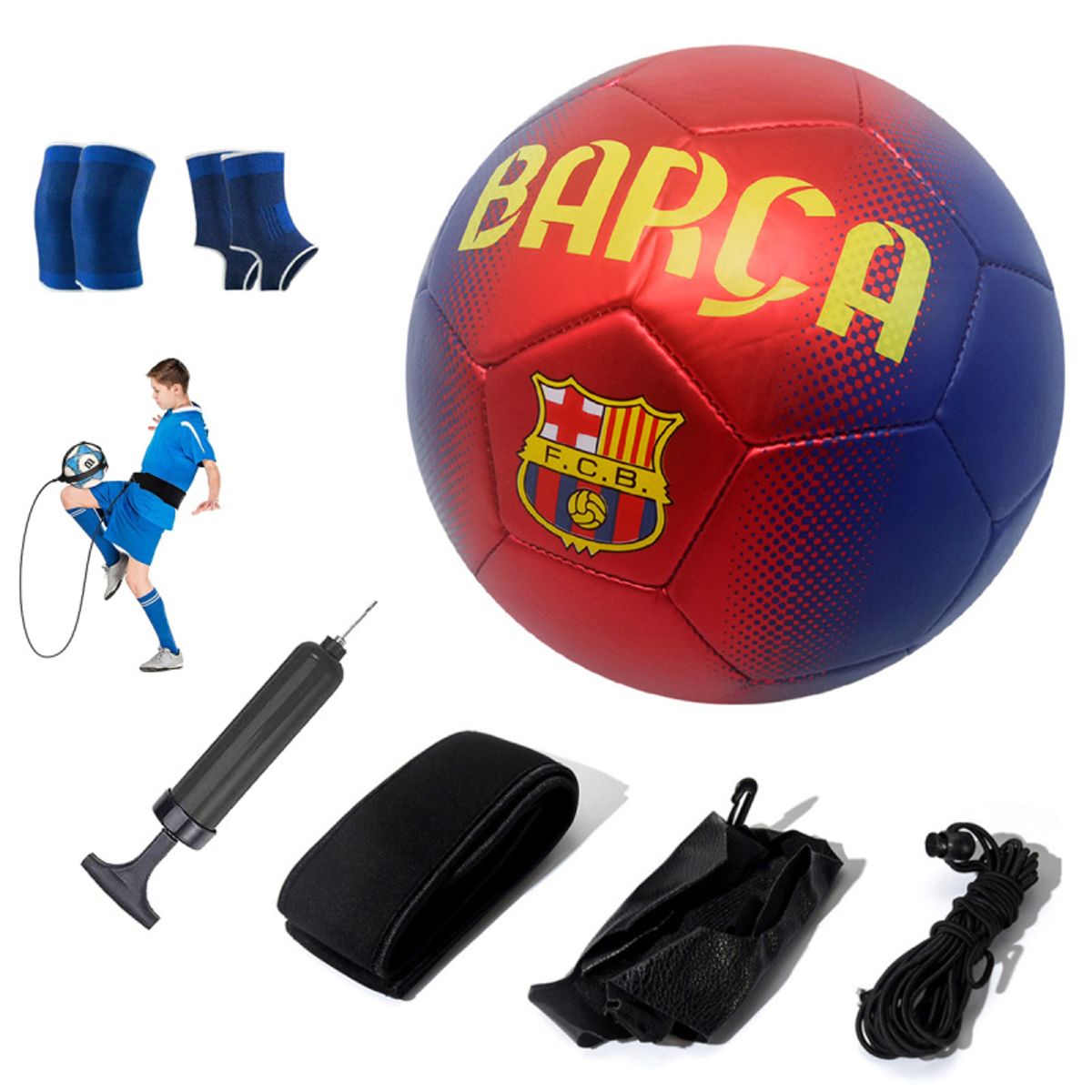 PUREPOWER - Pelota de Fútbol Soccer Set Con Cinturón de entrenamiento-5