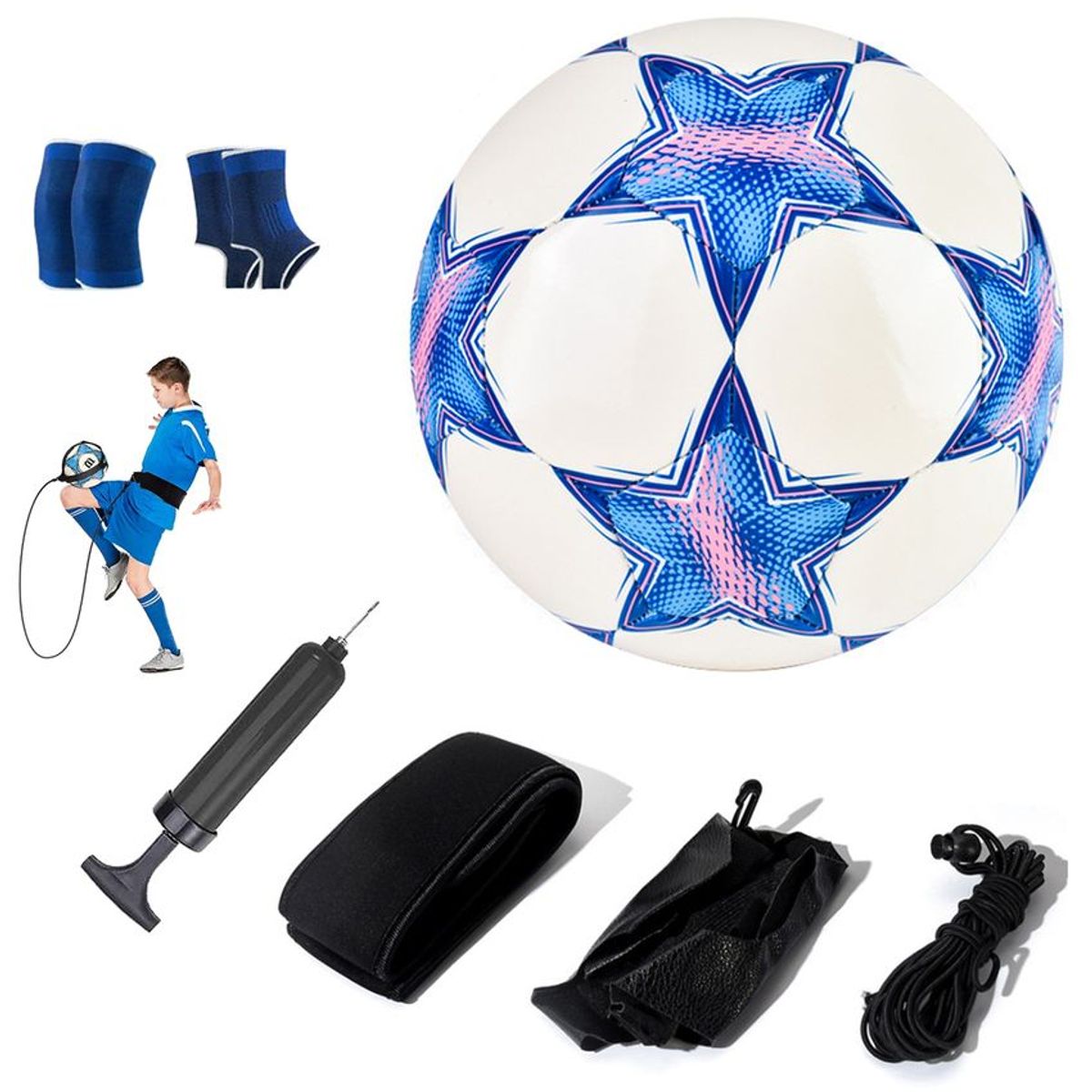 PUREPOWER - Pelota de Fútbol Soccer Set Con Cinturón de entrenamiento-5