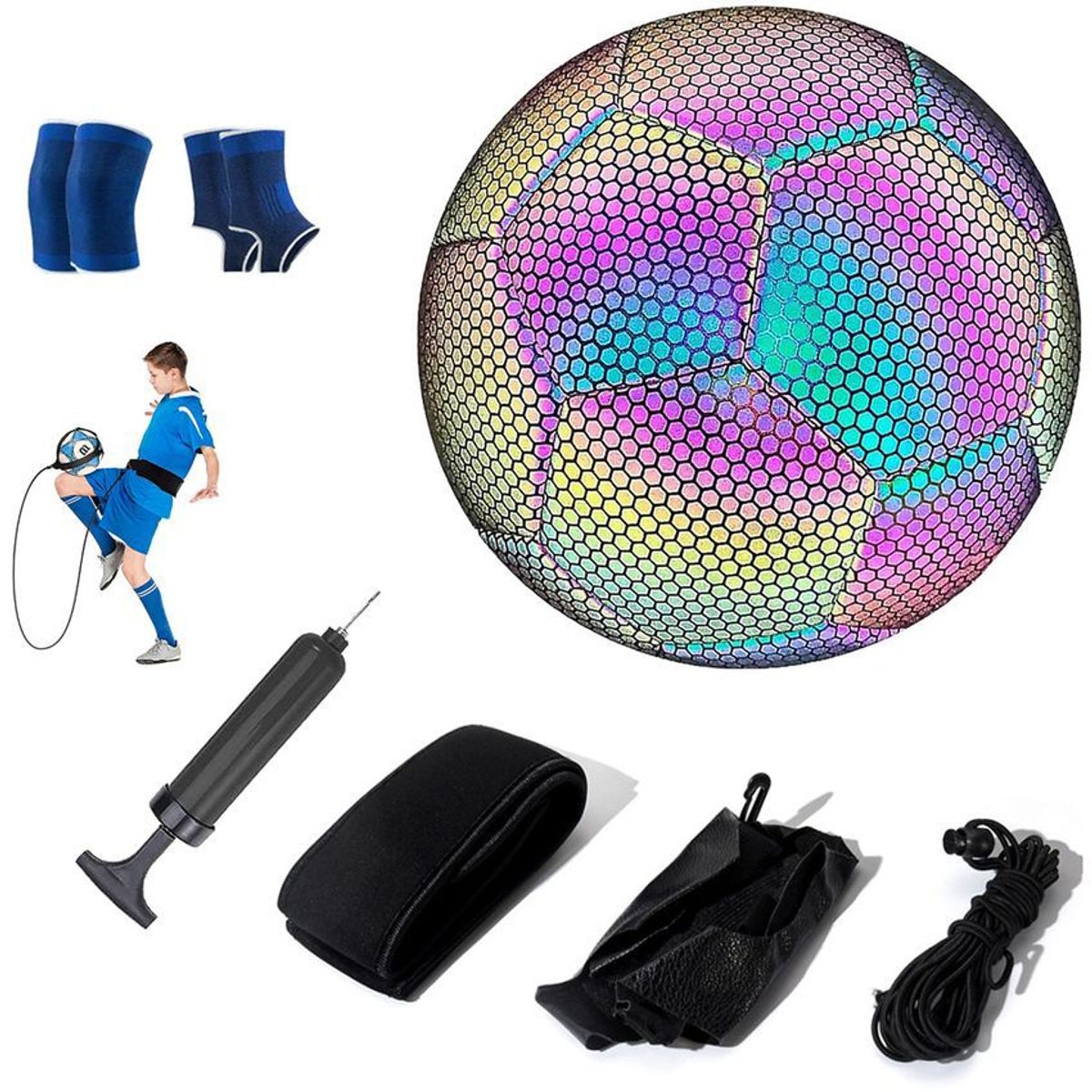 PUREPOWER - Pelota de Fútbol Soccer Set Con Cinturón de entrenamiento-5