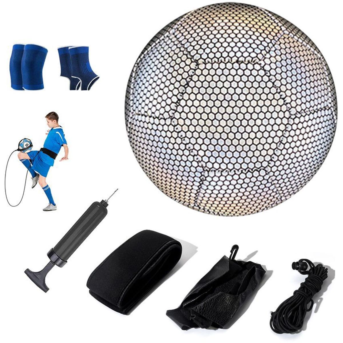 PUREPOWER - Pelota de Fútbol Soccer Set Con Cinturón de entrenamiento-5