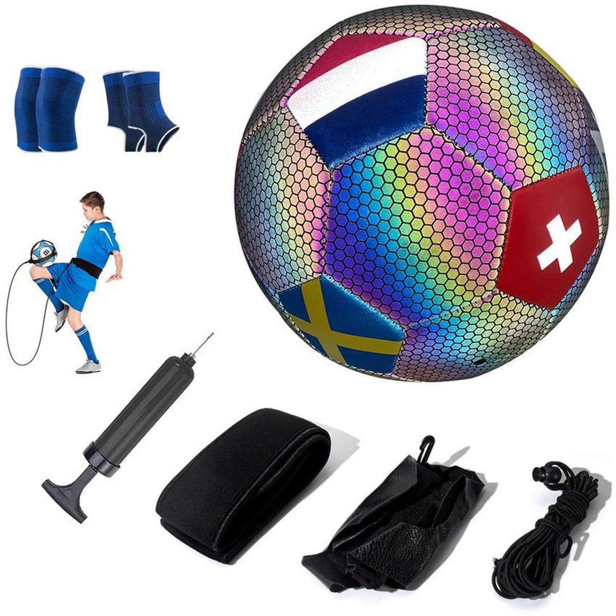 PUREPOWER - Pelota de Fútbol Soccer Set Con Cinturón de entrenamiento-5