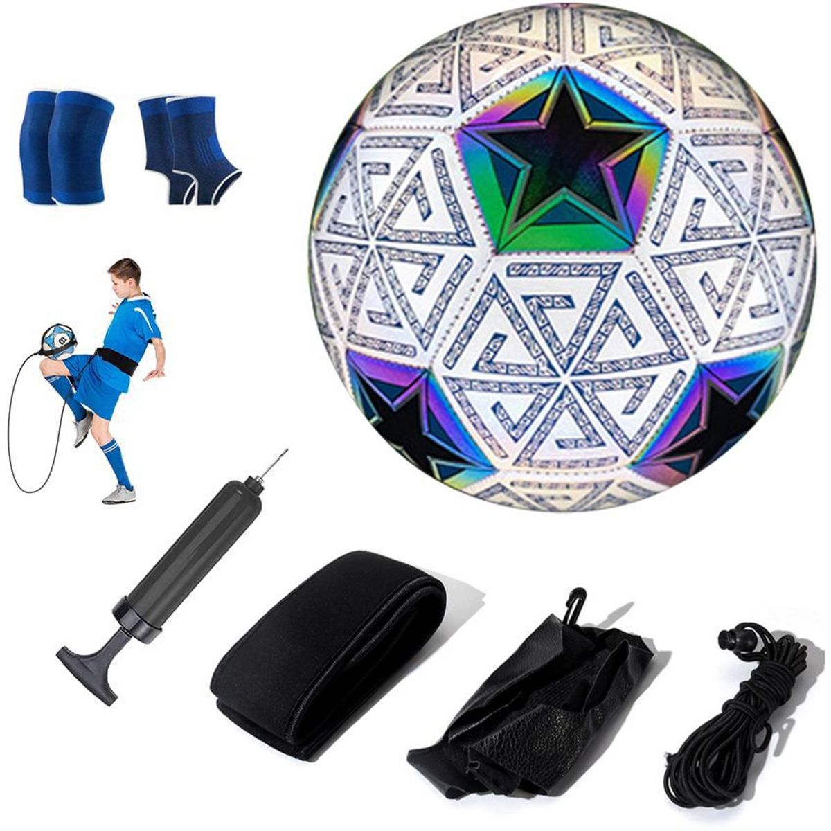 PUREPOWER - Pelota de Fútbol Soccer Set Con Cinturón de entrenamiento-5