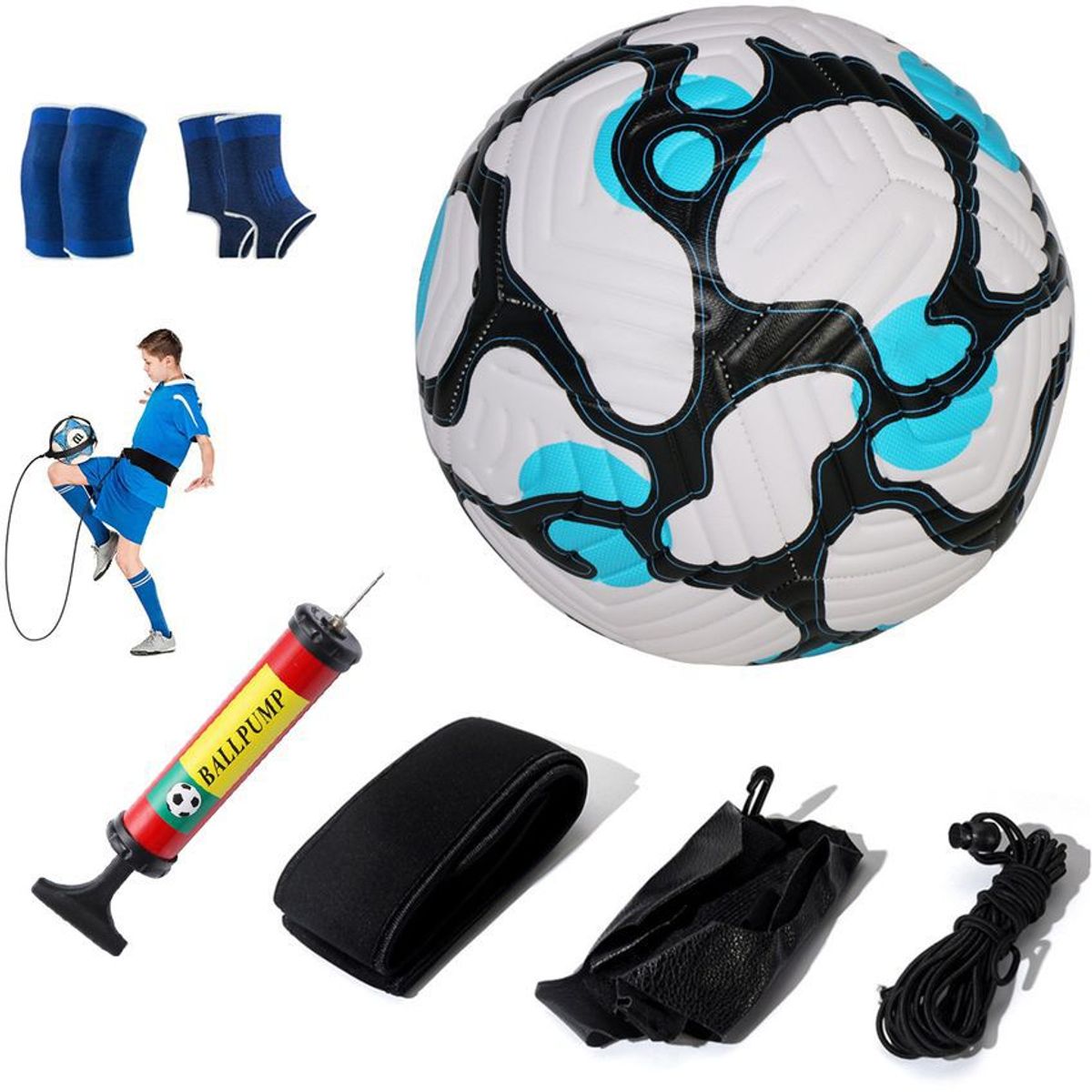 PUREPOWER - Pelota de Fútbol Soccer Set Con Cinturón de entrenamiento-5
