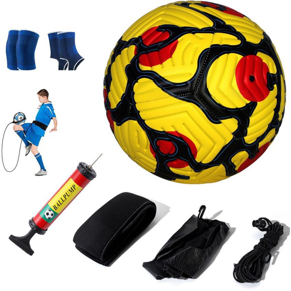 PUREPOWER - Pelota de Fútbol Soccer Set Con Cinturón de entrenamiento-5