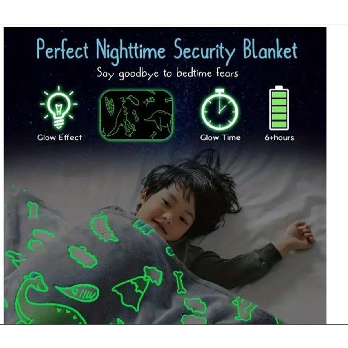 GENERICO - Manta luminosa  Dinosaurio