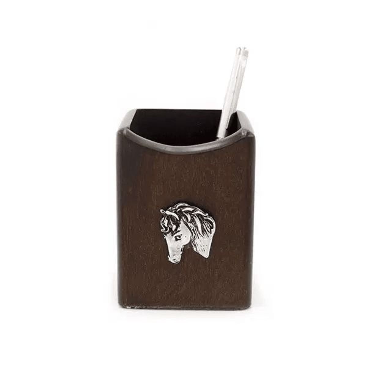ARGENTARIA - Porta Lapicero Caballo - Plaqué y Madera