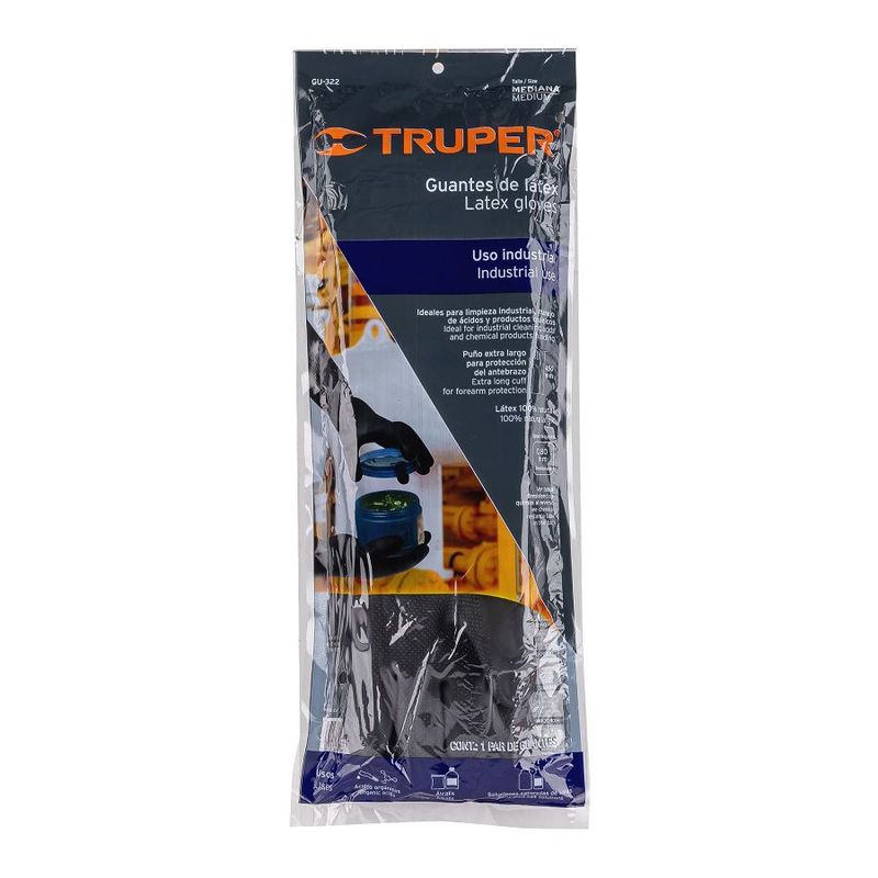 TRUPER - Guante de Latex X-Largo Industrial T/L 14269 TRUPER