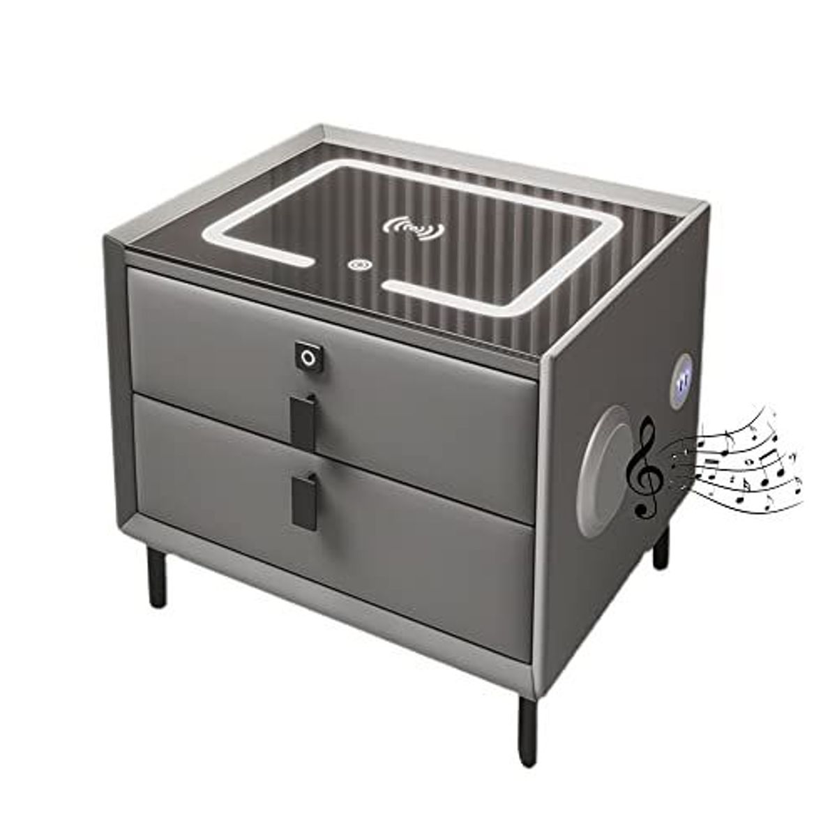 GENERICO - Mesa de Noche Smart Multifuncional 4en1