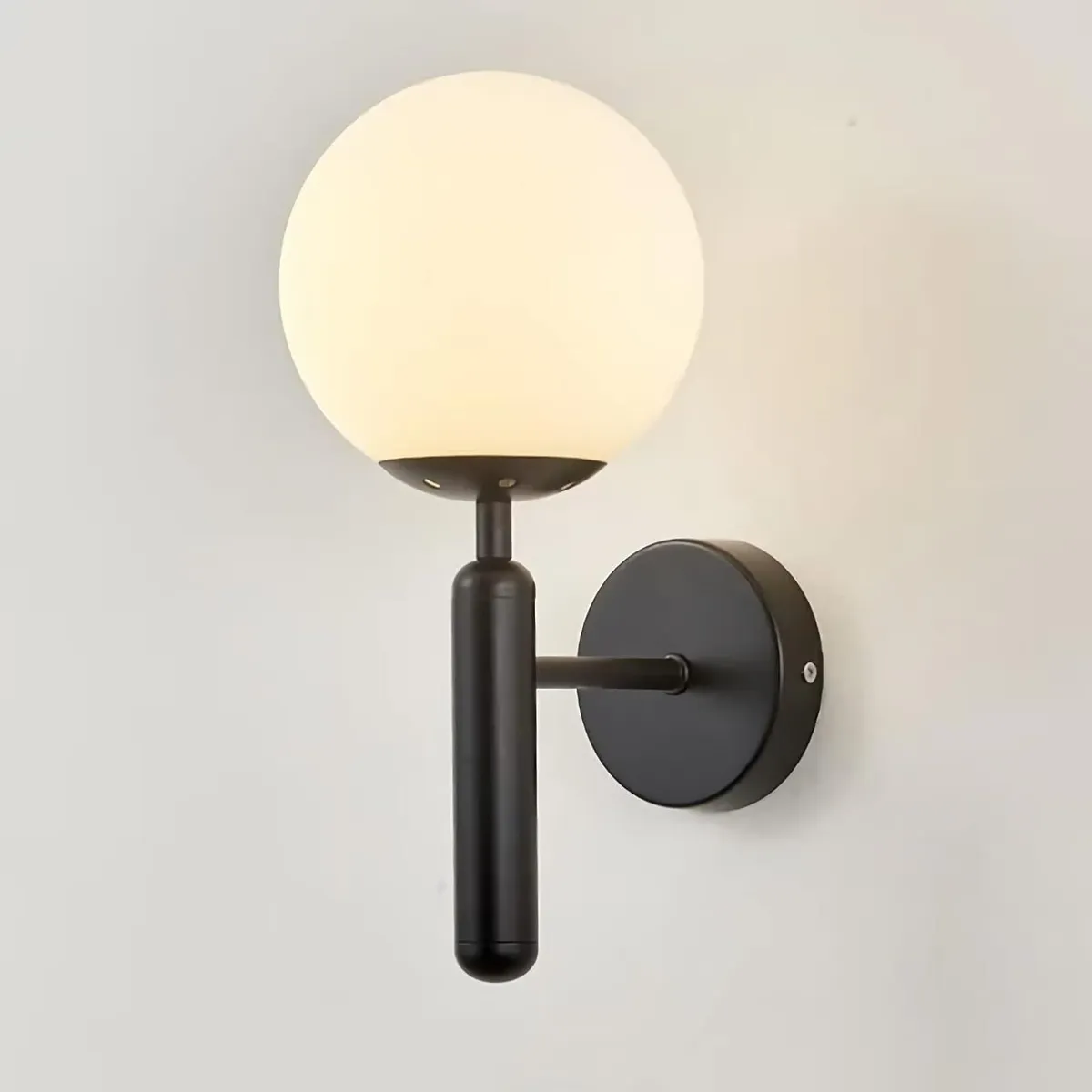 GENERICO - Lámpara de pared diseño farol negro