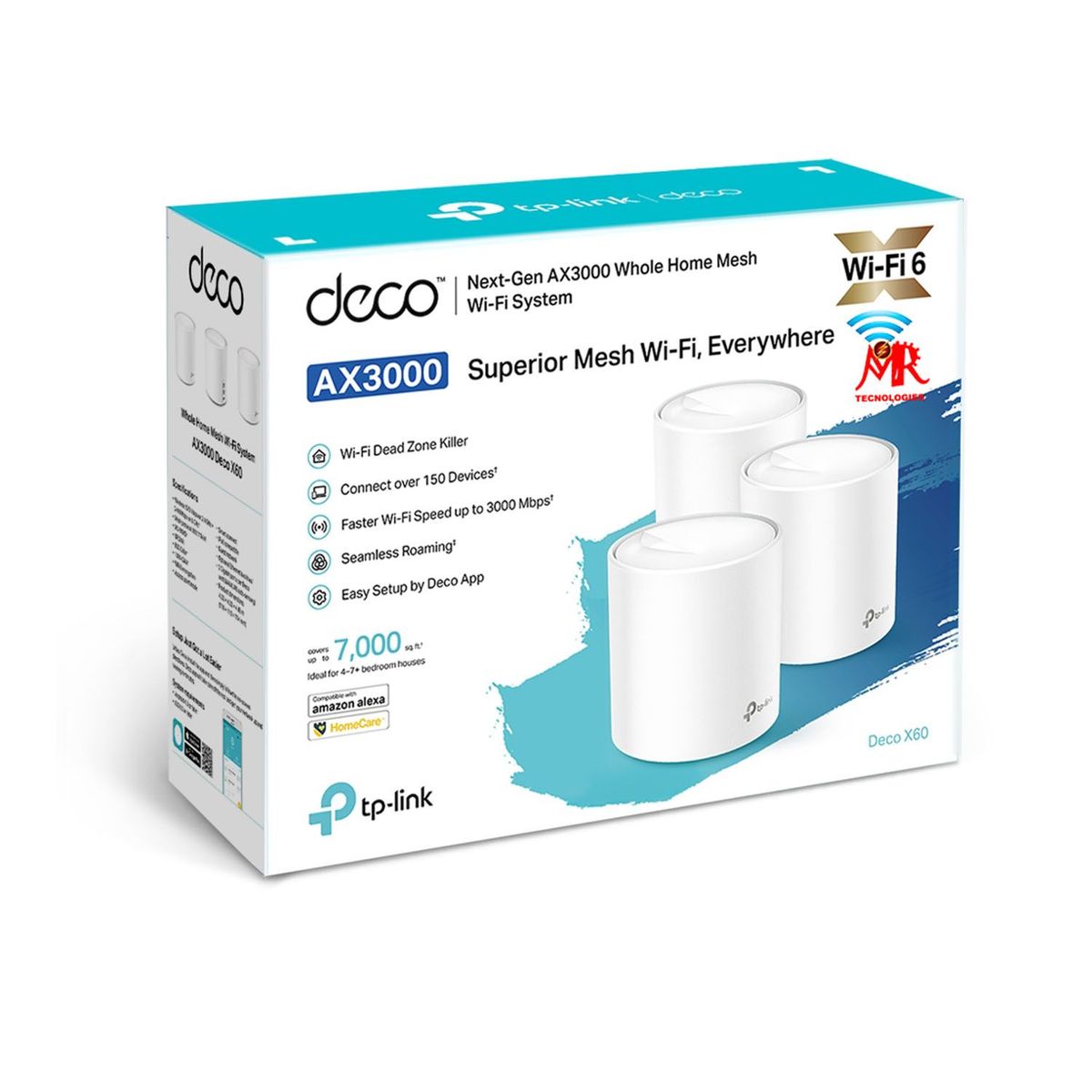 TP LINK - DECO MESH TP-LINK X60 3PACK WI-FI 6