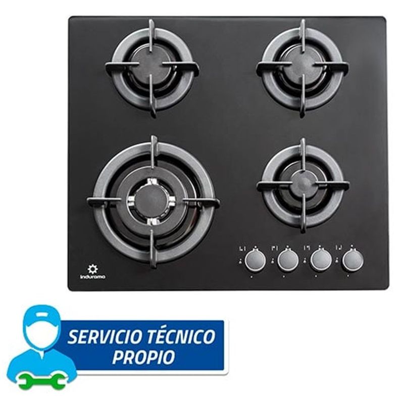 INDURAMA - Cocina Empotrable Indurama 4 Quemadores EGI604VDNEG