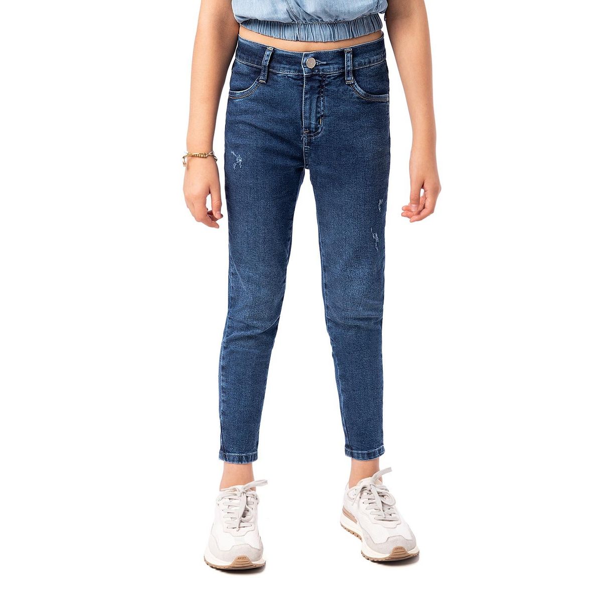 PIONIER - Pantalon Moda Denim Stretch Linna Niña