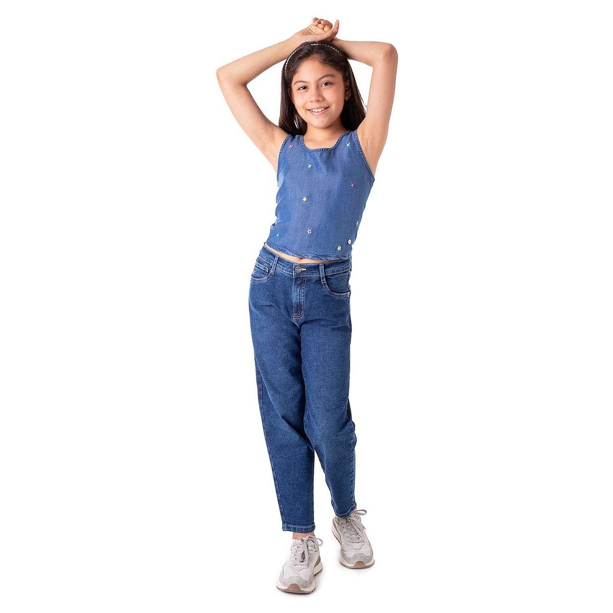 PIONIER - Pantalon Moda Denim Stretch Boran Niño
