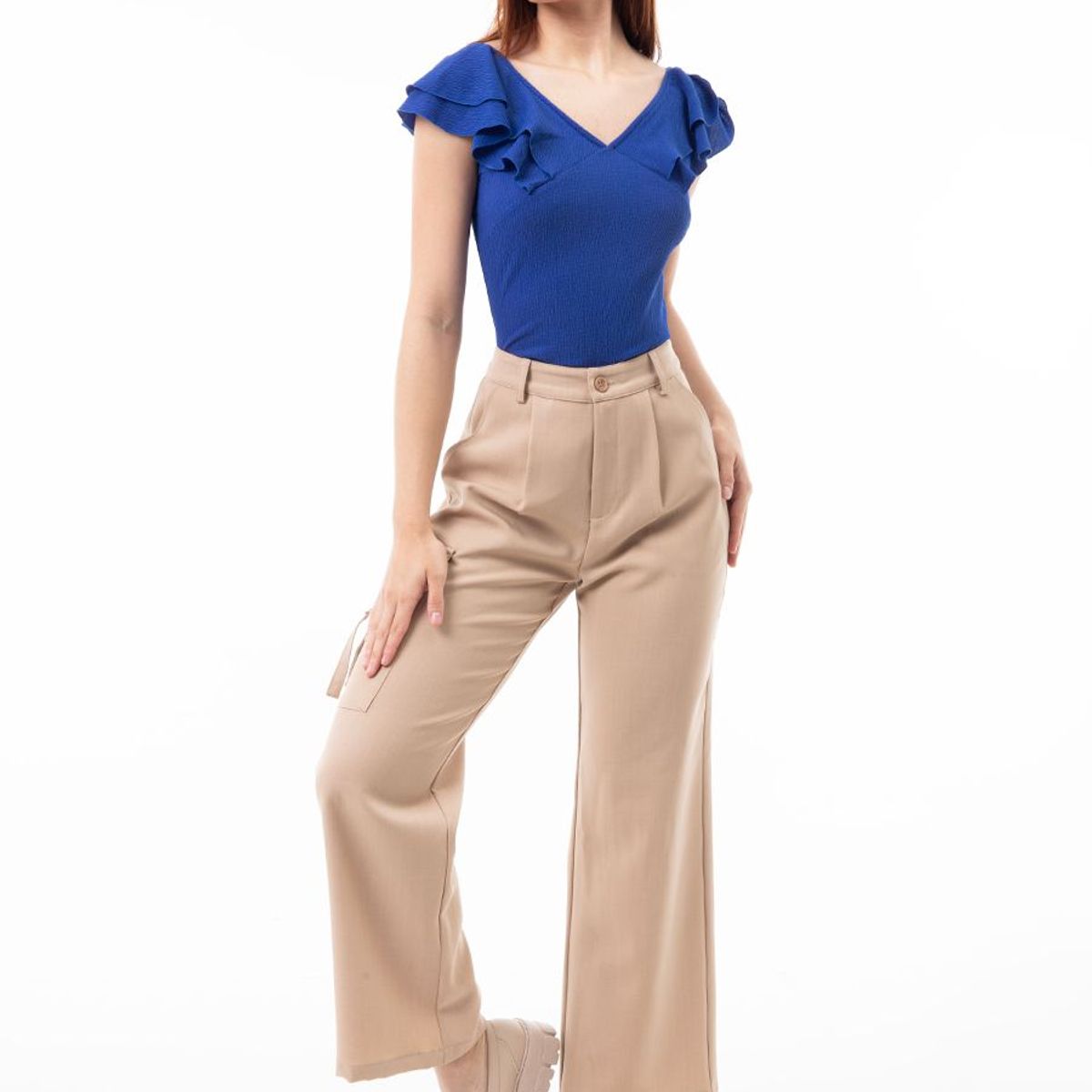 GOCCOS - Pantalon Cargo Sastre Mujer Ebelia
