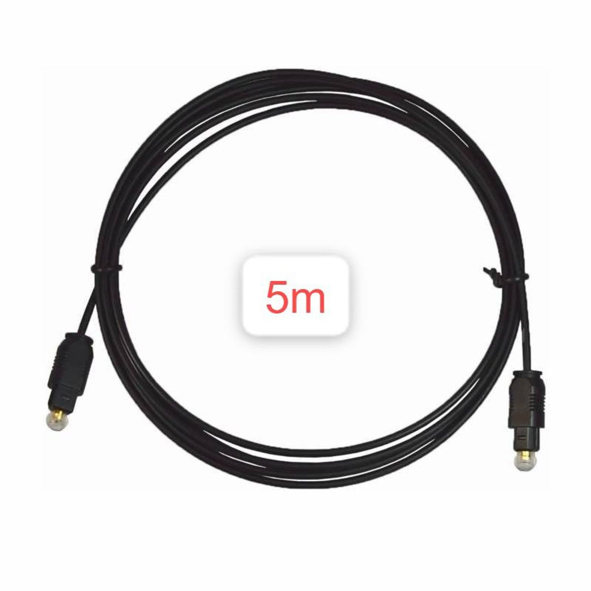 OEM - 2Cables Audio Digital Fibra Optica 5m metros Macho para DVD PS4 Xbox