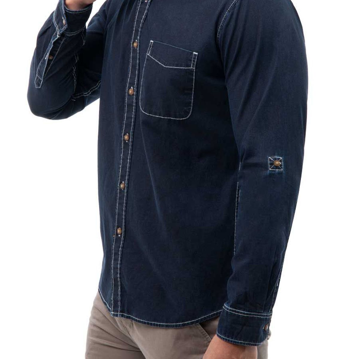 NORTON - Camisa Moda Denim Hombre Noham.