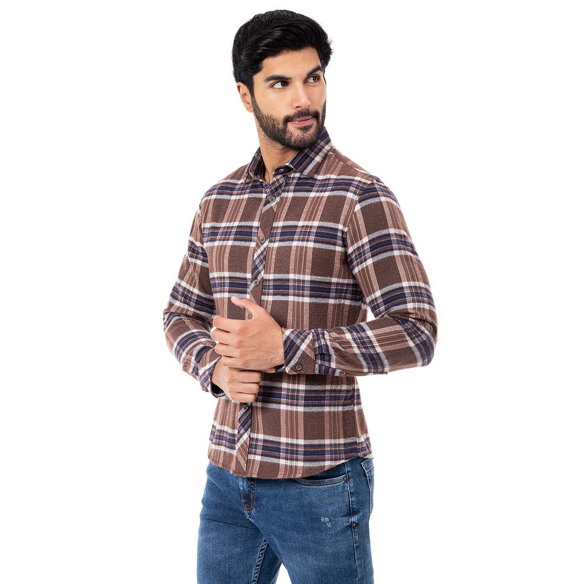 PIONIER - Camisa Moda Cuadros Ezeken Hombre