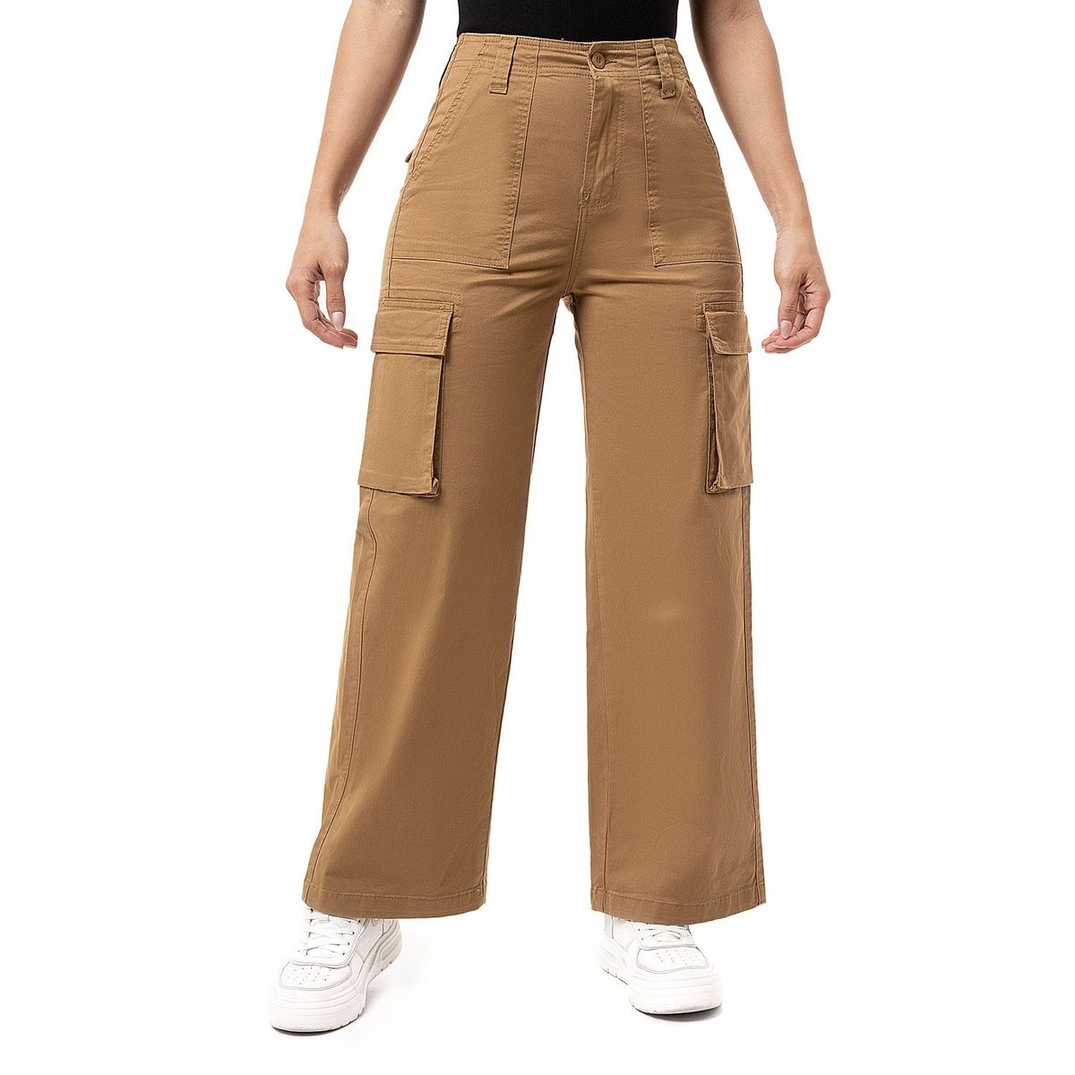 PIONIER - Pantalon Cargo Drill Stretch Mujer Gabih