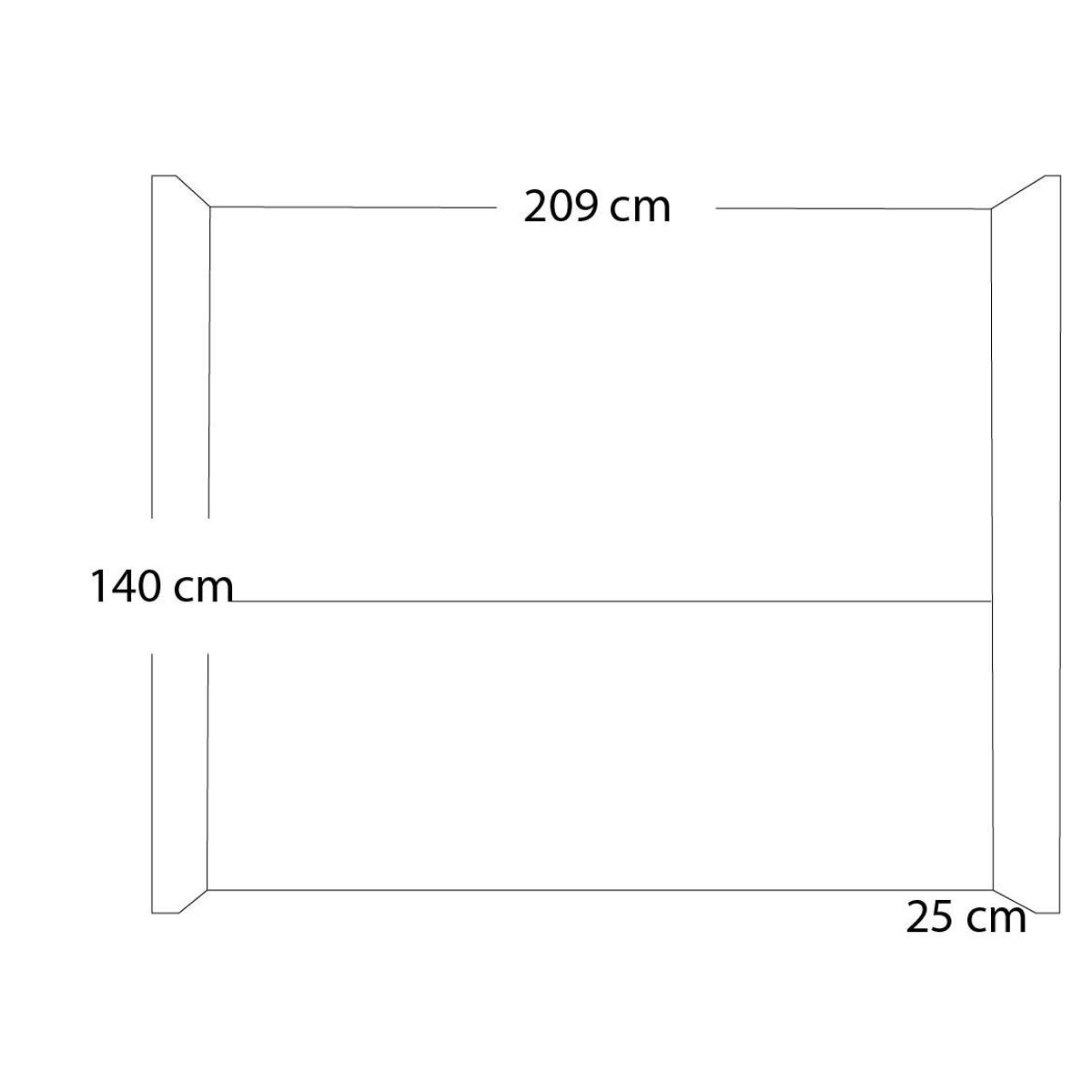 BARAKA HOME - Cabecera Emperatriz Dublin King - Negro