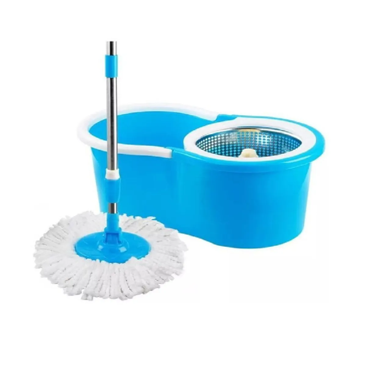 GENERICO - Trapeador Escurridor Giratorio Premium Automático 2 Mopas