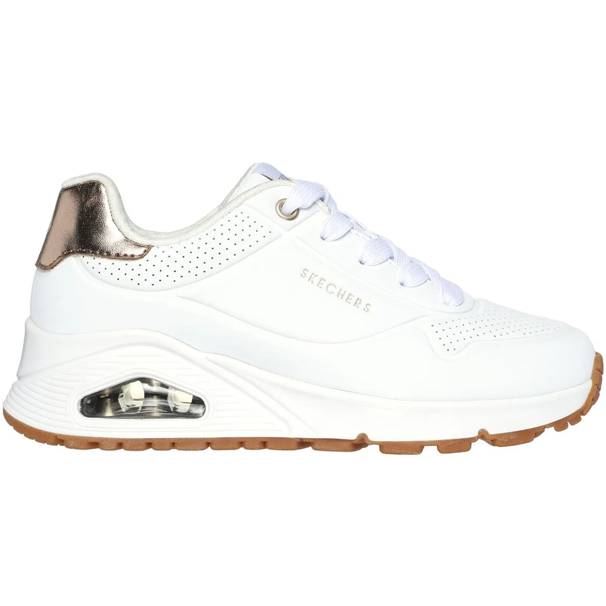 SKECHERS - Zapatilla Skechers Uno Gen1-Shimmer Away Blanco para Mujer