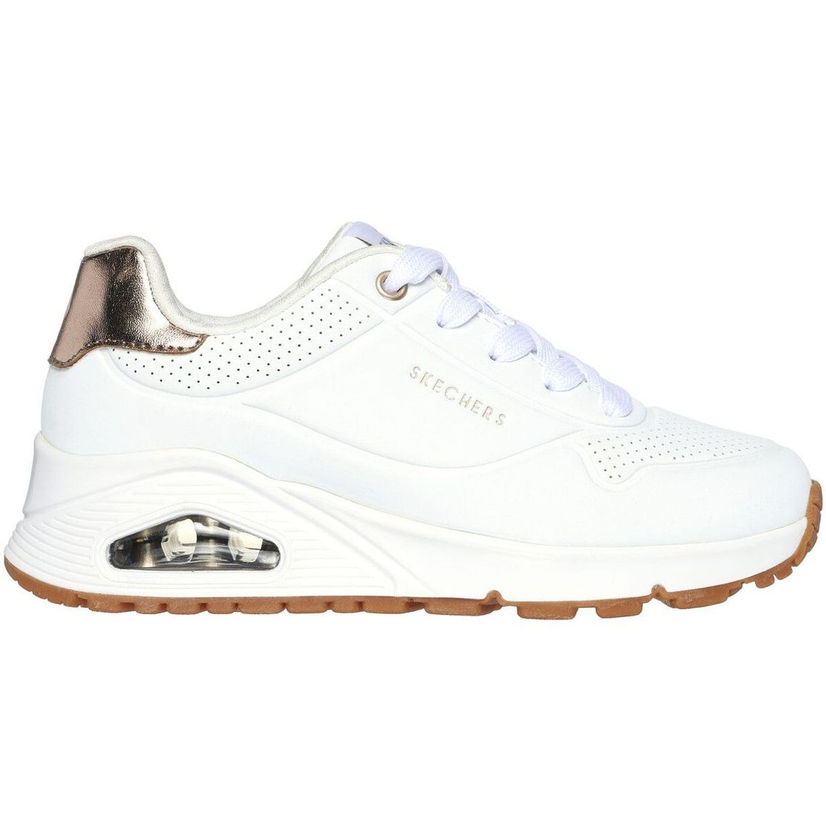 SKECHERS - Zapatilla Skechers Uno Gen1-Shimmer Away Blanco para Mujer