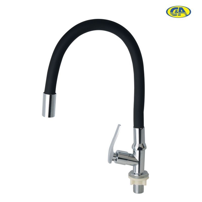 C&A - Llave de Lavadero Flexible al MUEBLE Negro