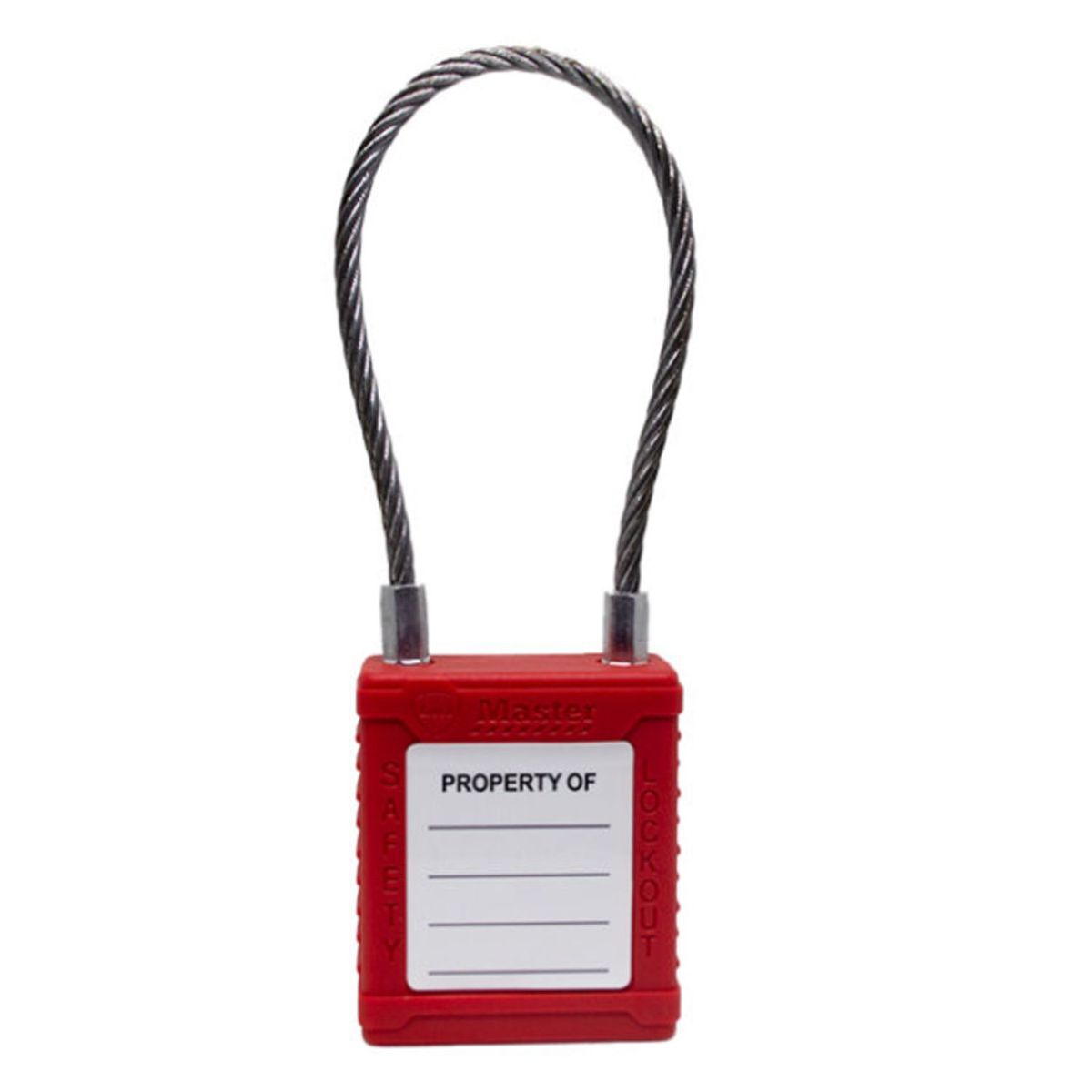 LOTO MASTER - CANDADO FLEXIBLE COLOR ROJO