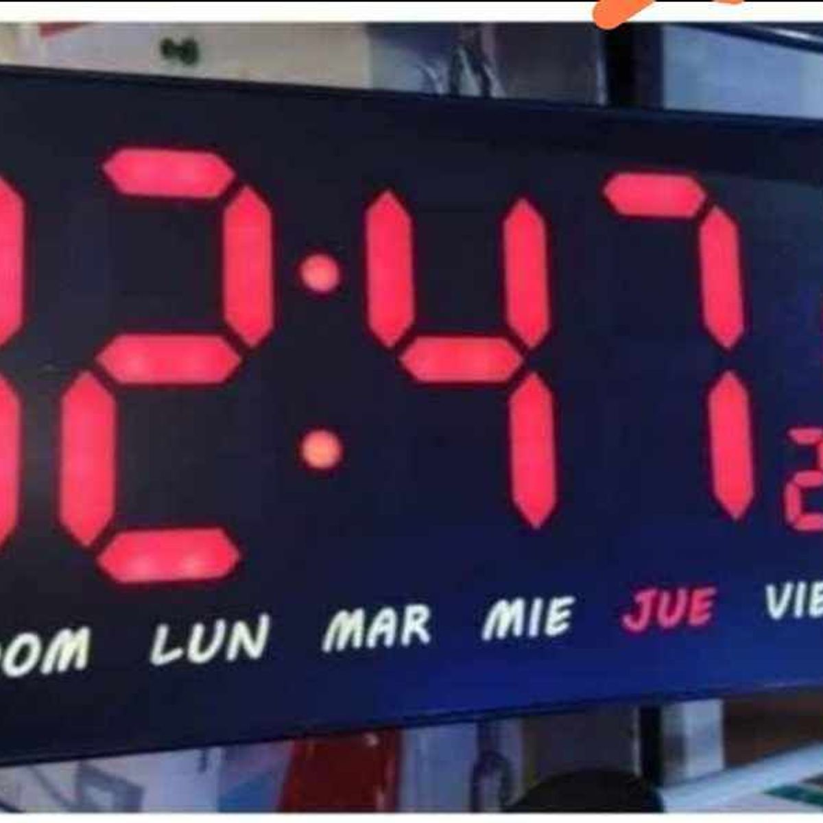 GENERICO - Reloj Digital LED de Pared con Calendario Fecha Temperatura