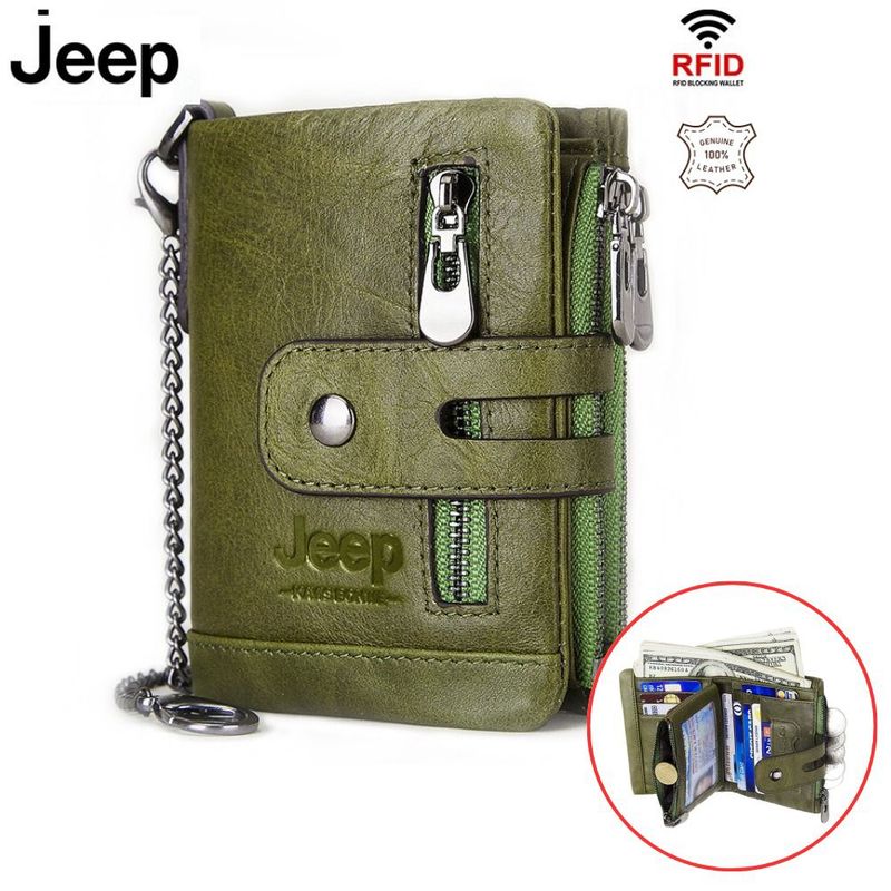 JEEP - Billetera JEEP KAVIS de cuero vacuno BP829 RFID HOMBRE