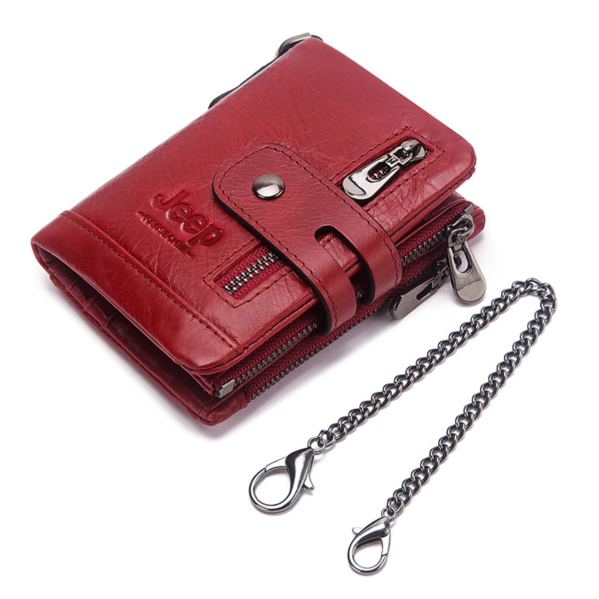 GENERICO - Billetera J-KAVIS de Cuero Vacuno BP829 RFID HOMBRE