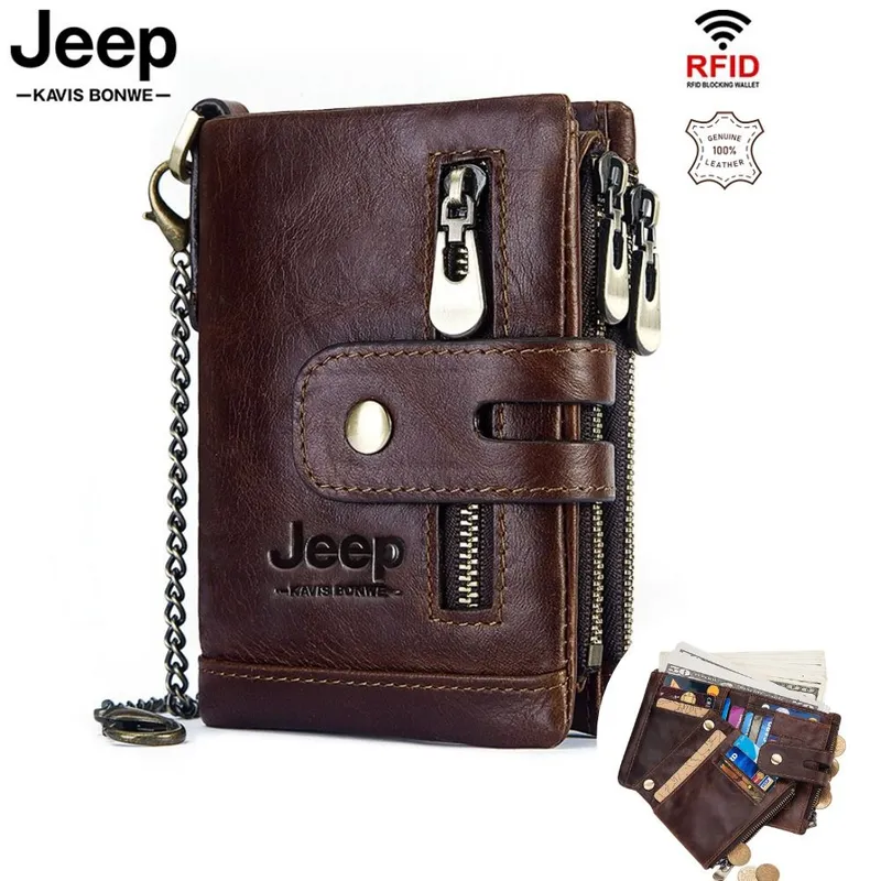 JEEP - Billetera JEEP KAVIS de cuero vacuno BP829 RFID HOMBRE